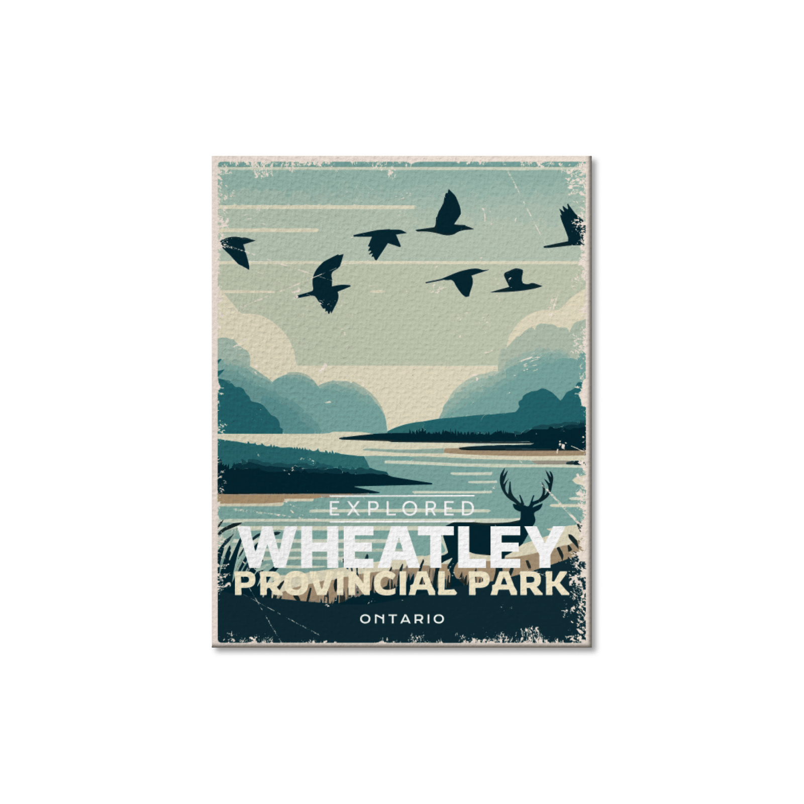 Carte postale du parc provincial Wheatley, Ontario