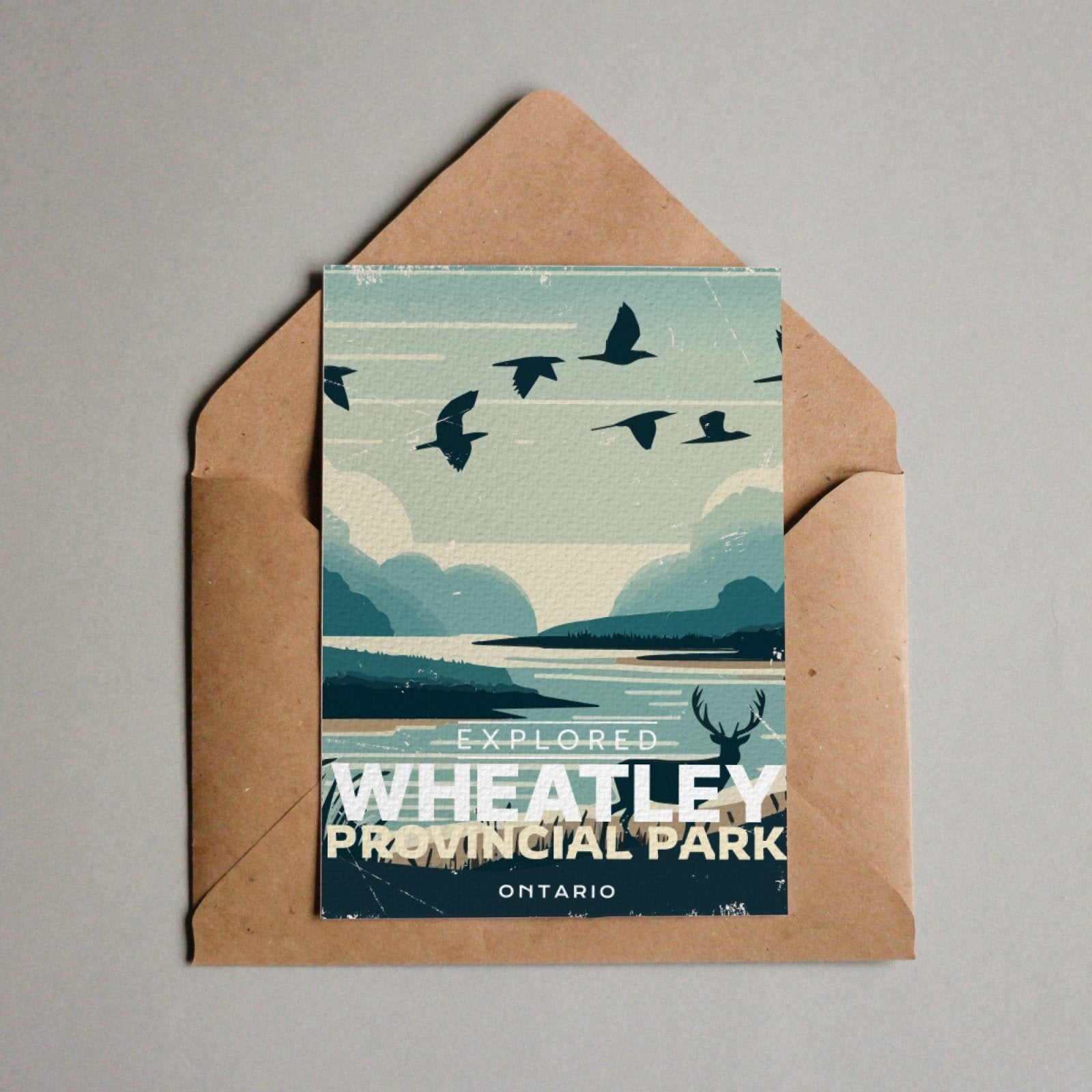 Carte postale du parc provincial Wheatley, Ontario