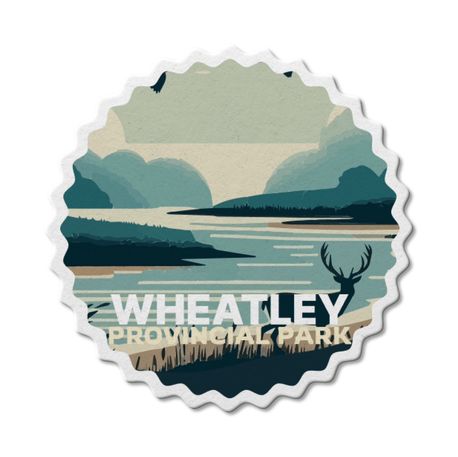 Autocollant en vinyle imperméable pour le parc provincial Wheatley en Ontario 