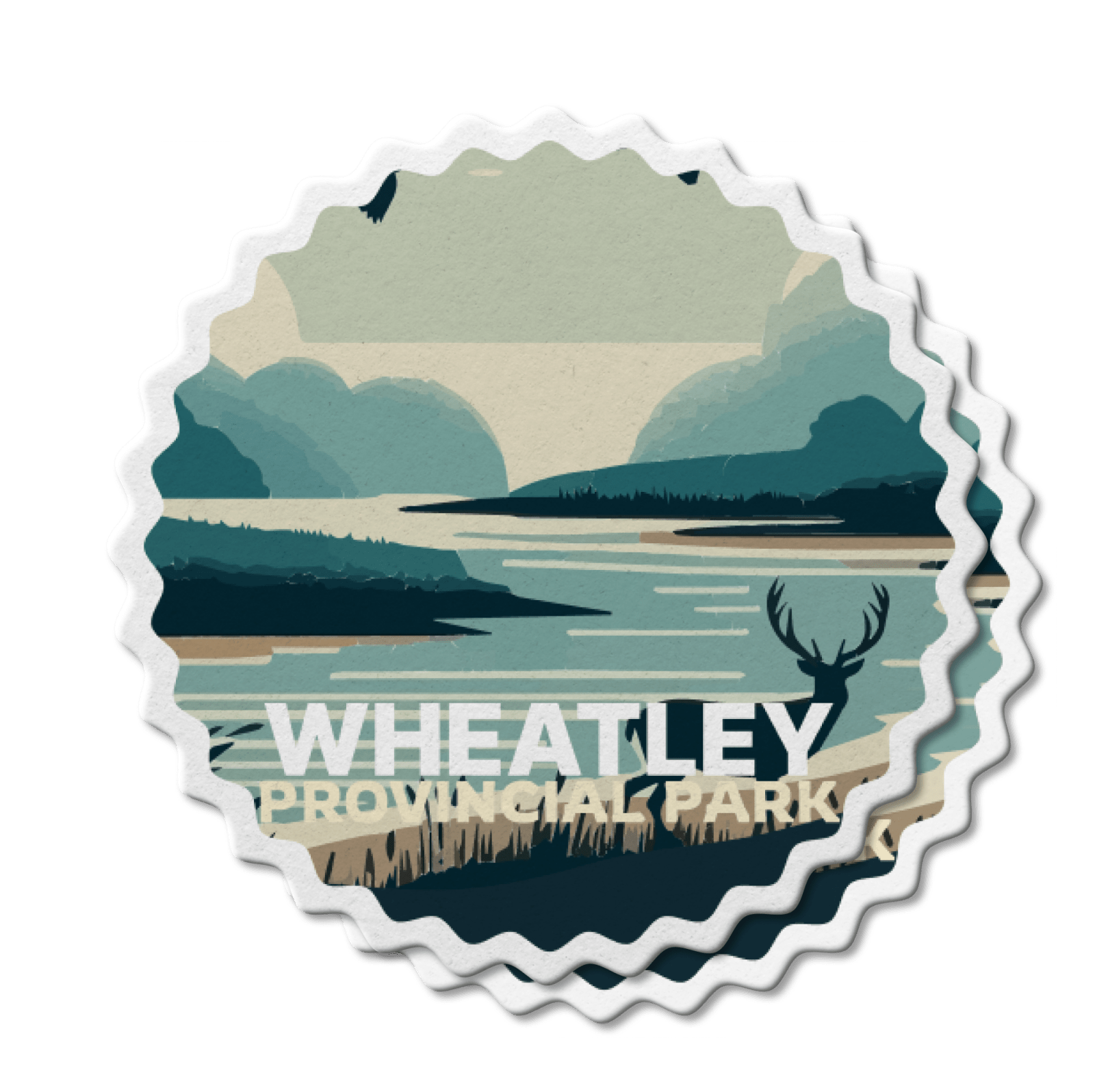 Autocollant en vinyle imperméable pour le parc provincial Wheatley en Ontario 