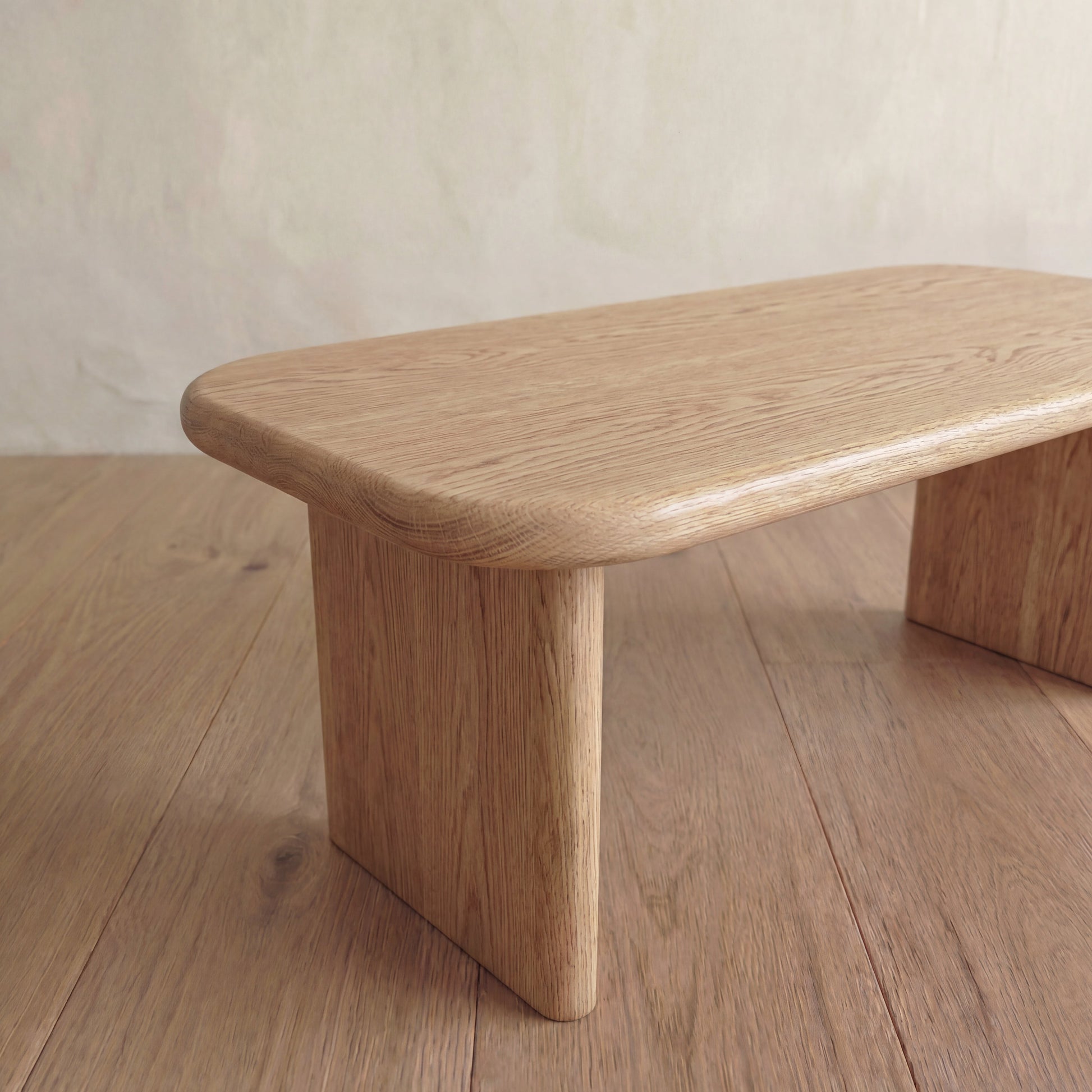 40 Inch Coffee Table in White Oak