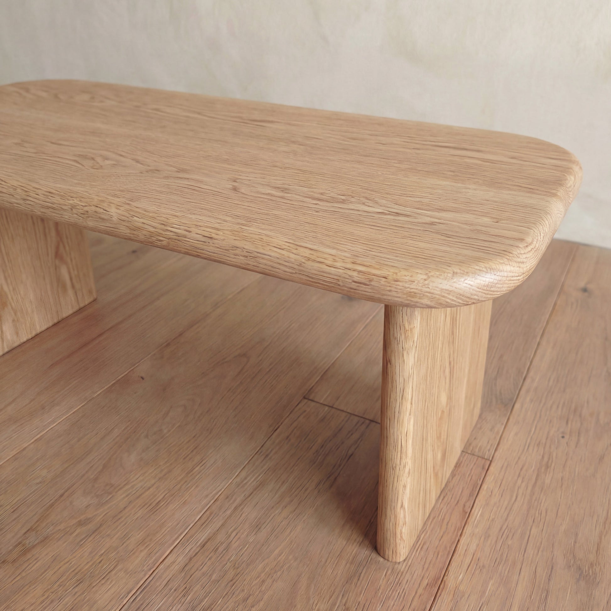 40 Inch Coffee Table in White Oak