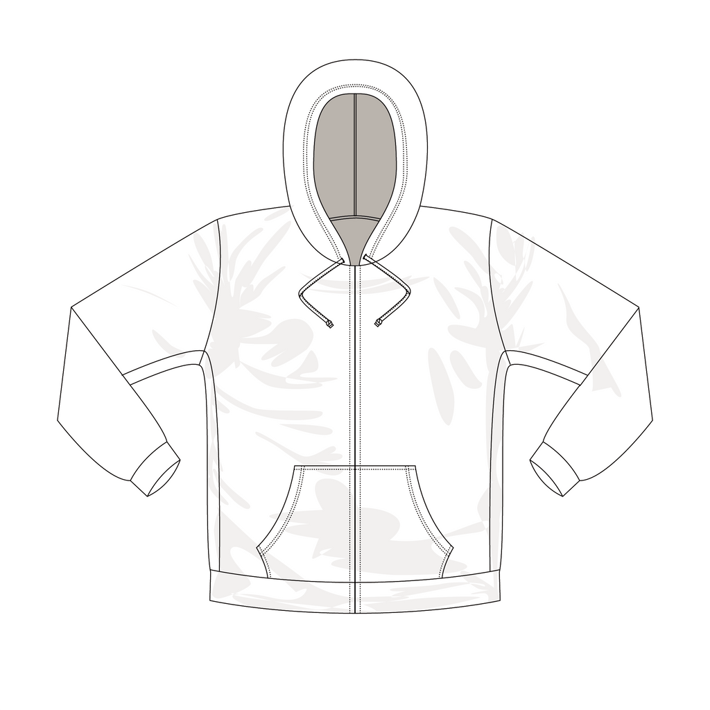 Sweat à capuche zippé en polaire pour homme