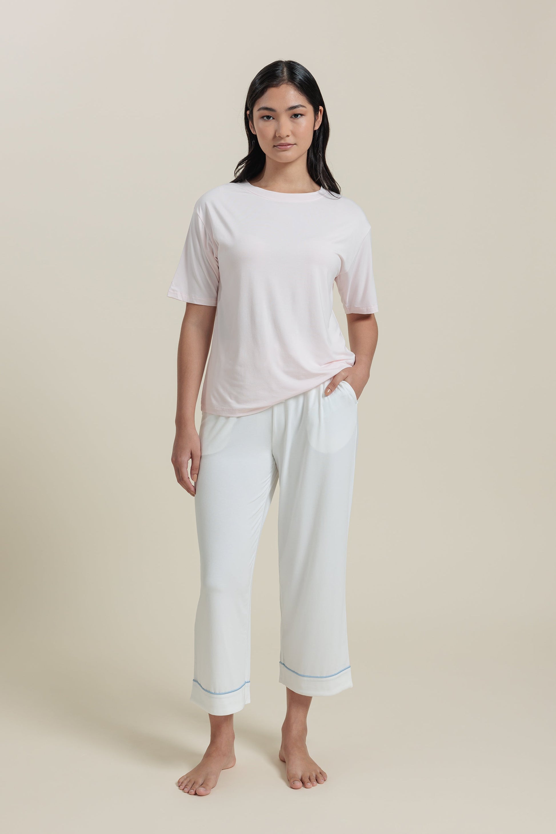 Pantalon de pyjama court en bambou