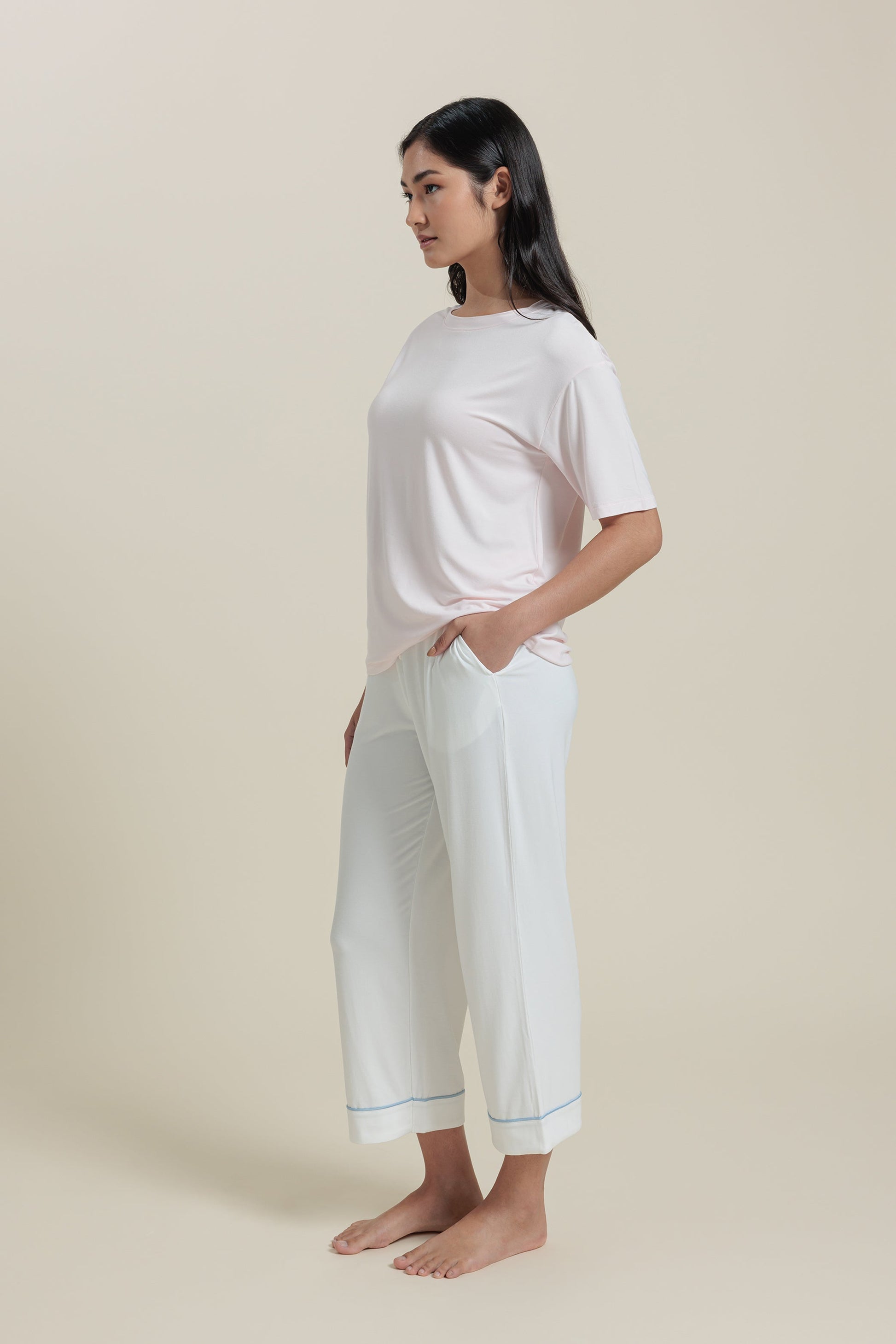 Pantalon de pyjama court en bambou