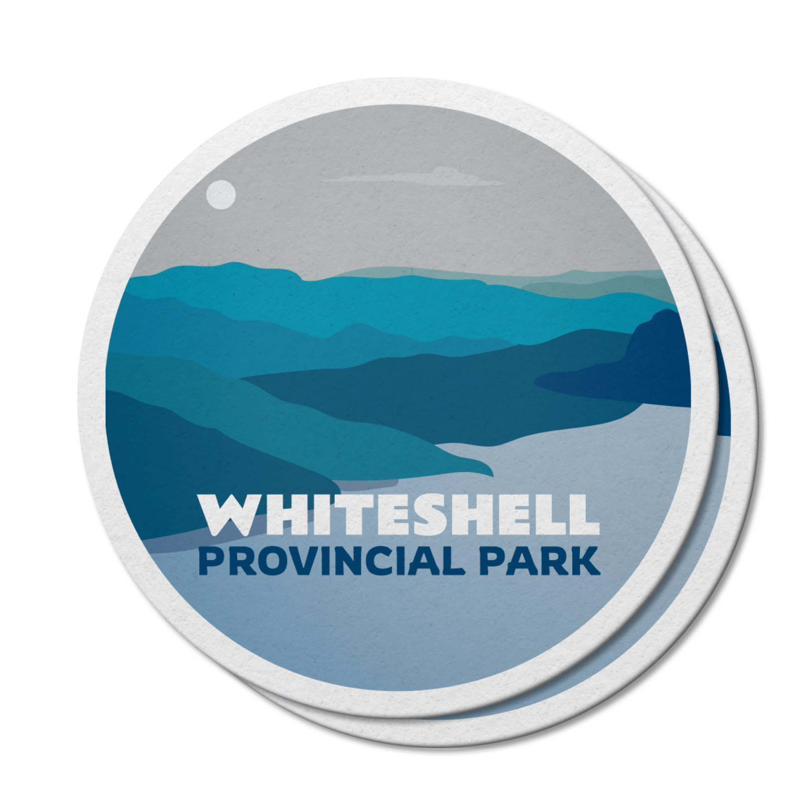 Autocollant en vinyle imperméable pour le parc provincial Whiteshell, Manitoba 