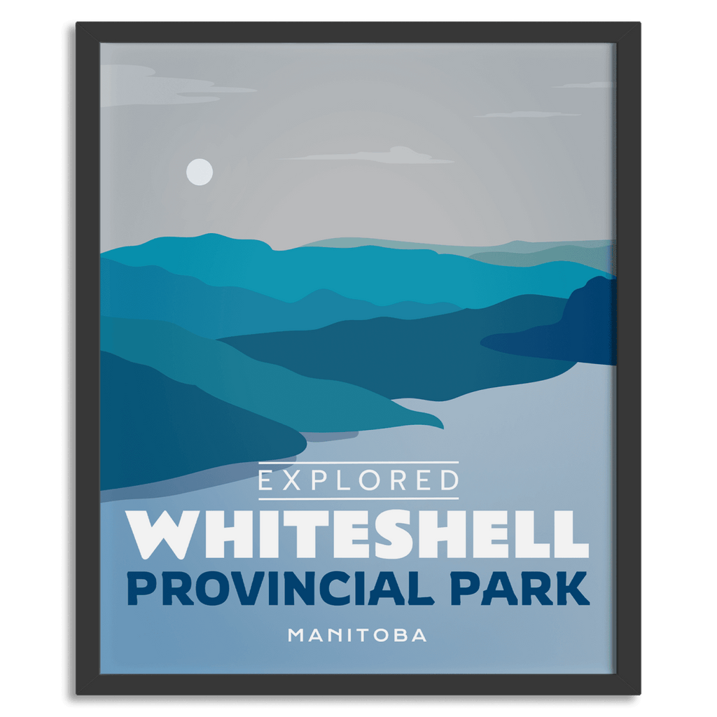 Affiche « Explorée » du parc provincial Whiteshell