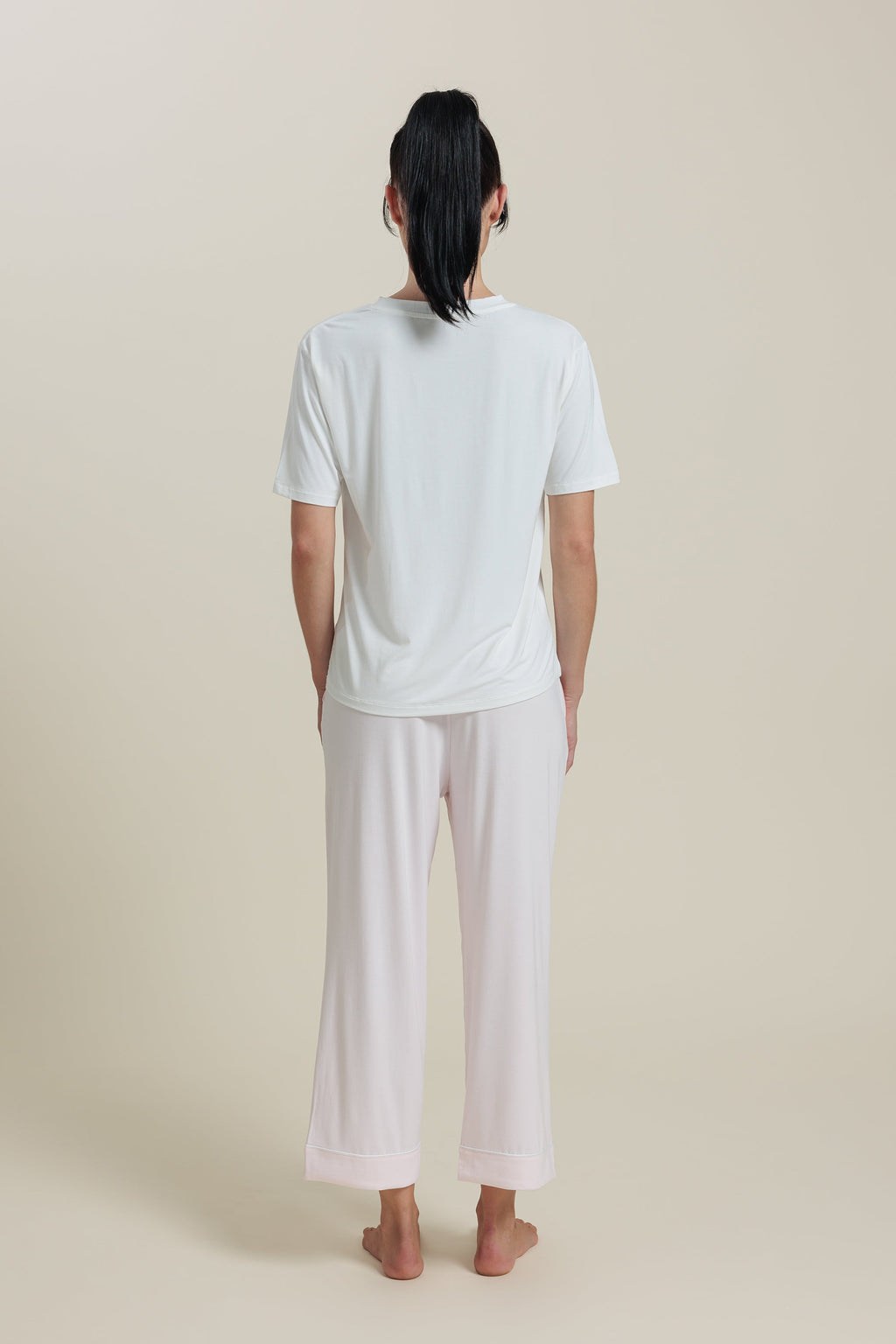 Ensemble de pyjama<br> Ensemble t-shirt en bambou et pantalon court