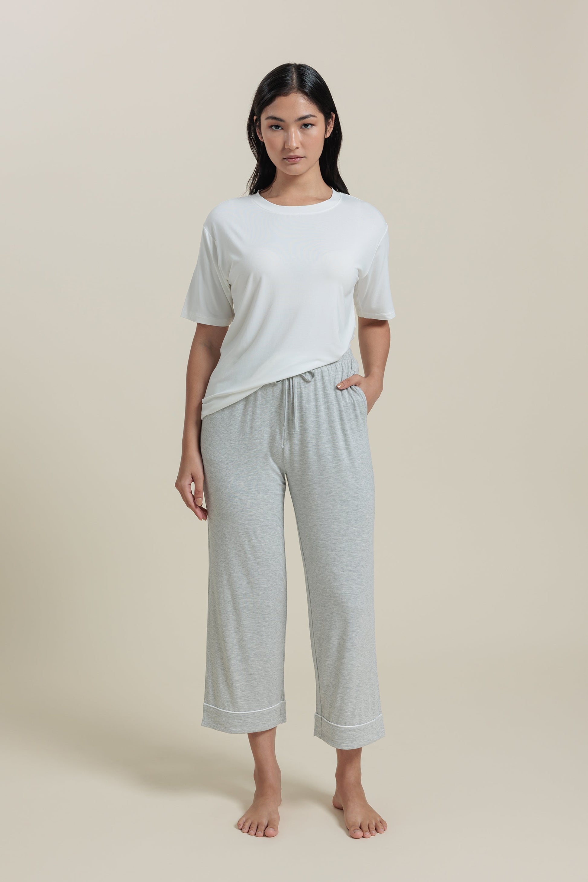 Ensemble de pyjama<br> Ensemble T-shirt et pantalon en bambou