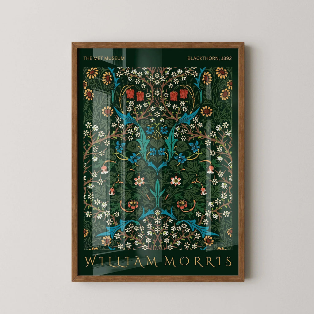 William Morris Blackthorne Print: Vintage Botanical Art, Giclee Paper