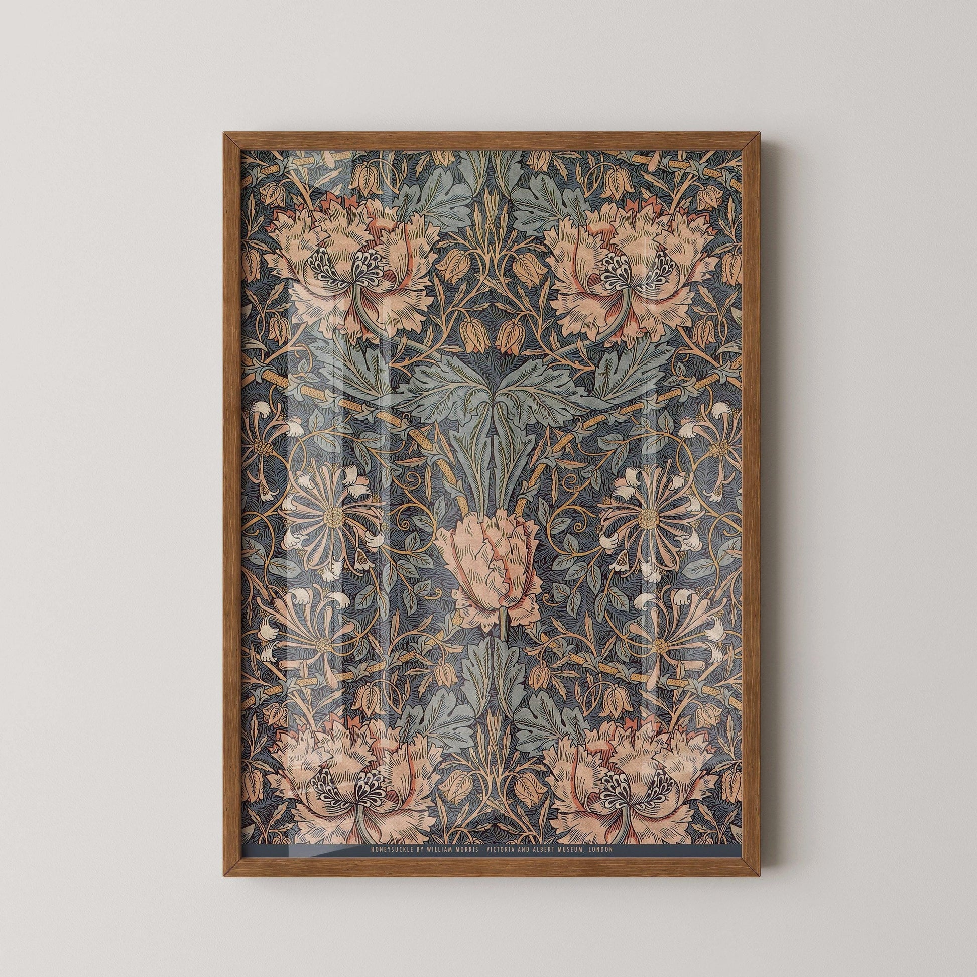 William Morris Honeysuckle Print: Vintage Botanical Art, Giclee Print