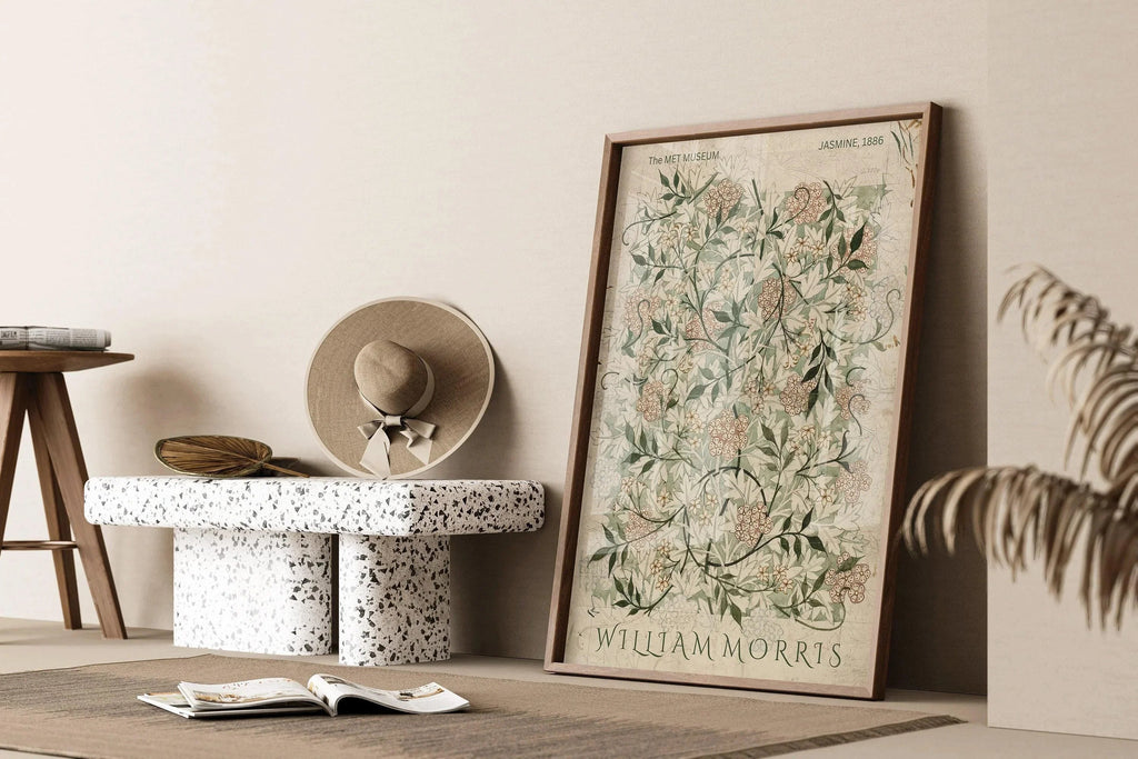 Estampe Jasmine de William Morris : Art botanique vintage, impression giclée de haute qualité
