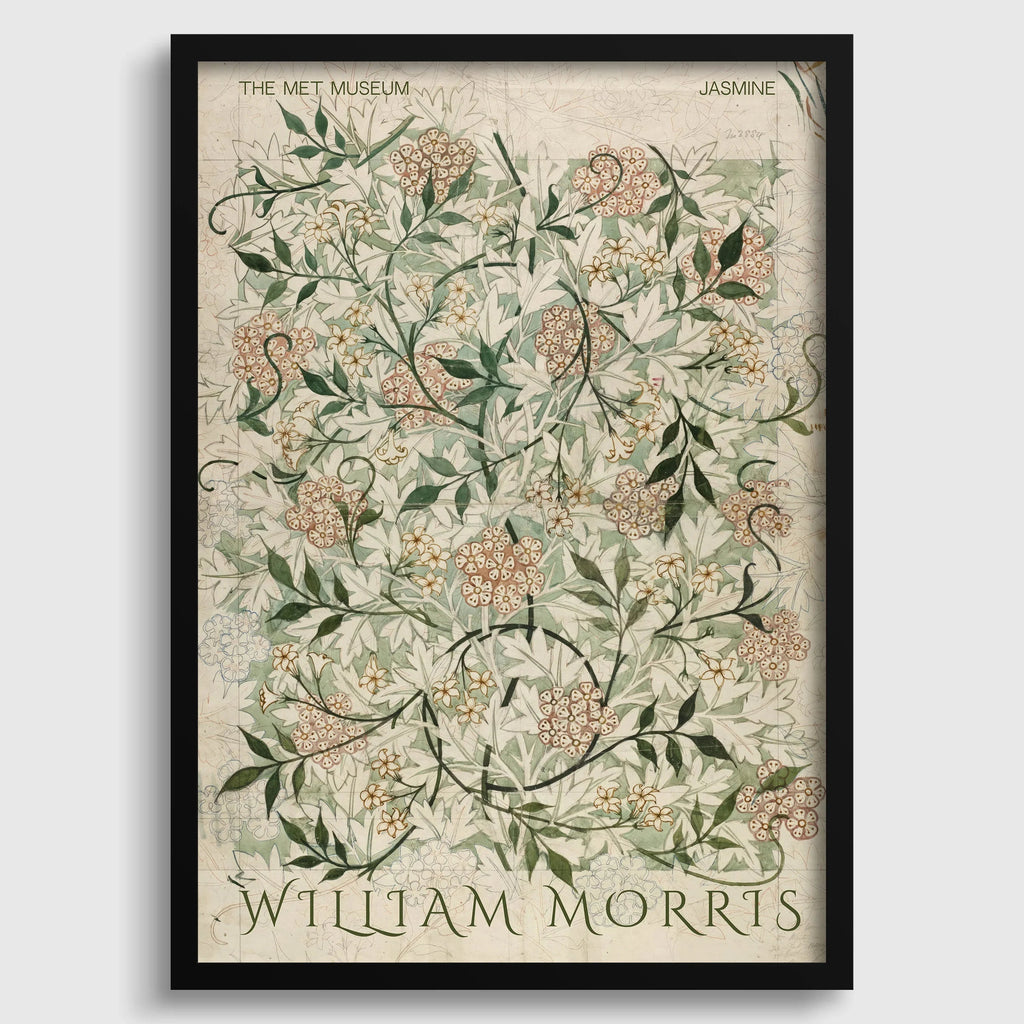 Estampe Jasmine de William Morris : Art botanique vintage, impression giclée de haute qualité