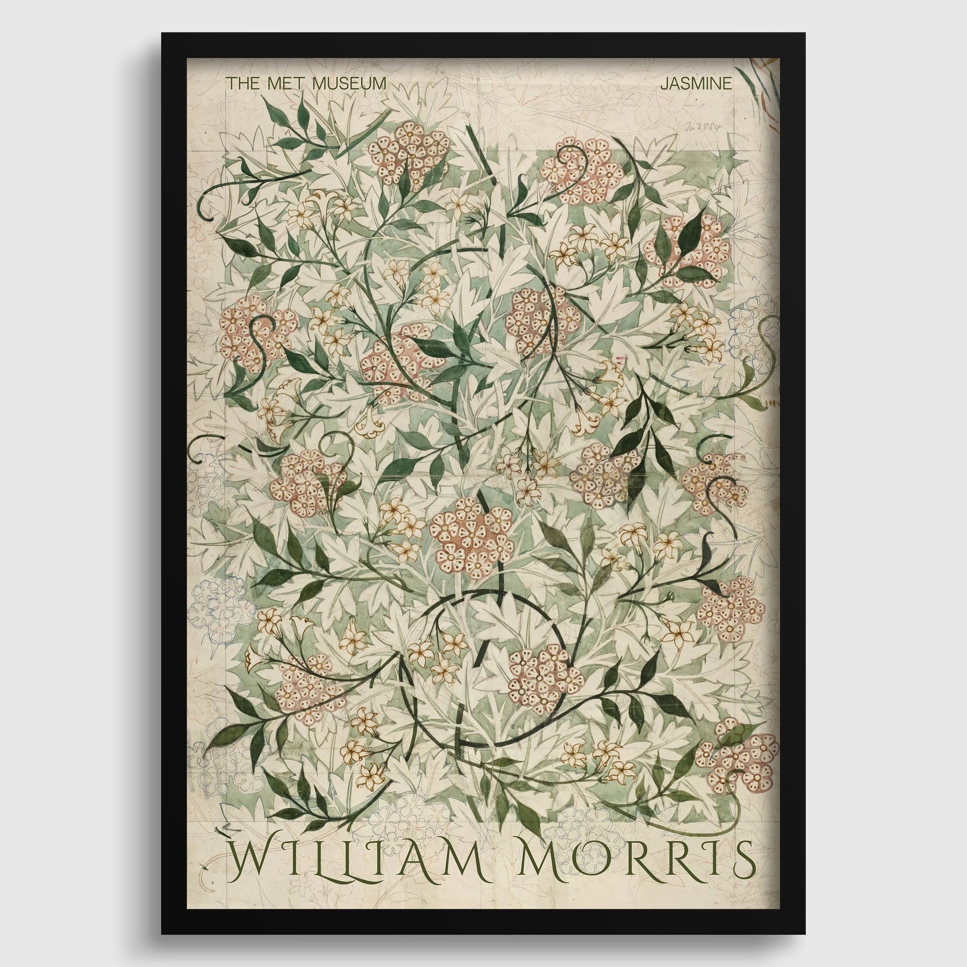 Estampe Jasmine de William Morris : Art botanique vintage, impression giclée de haute qualité