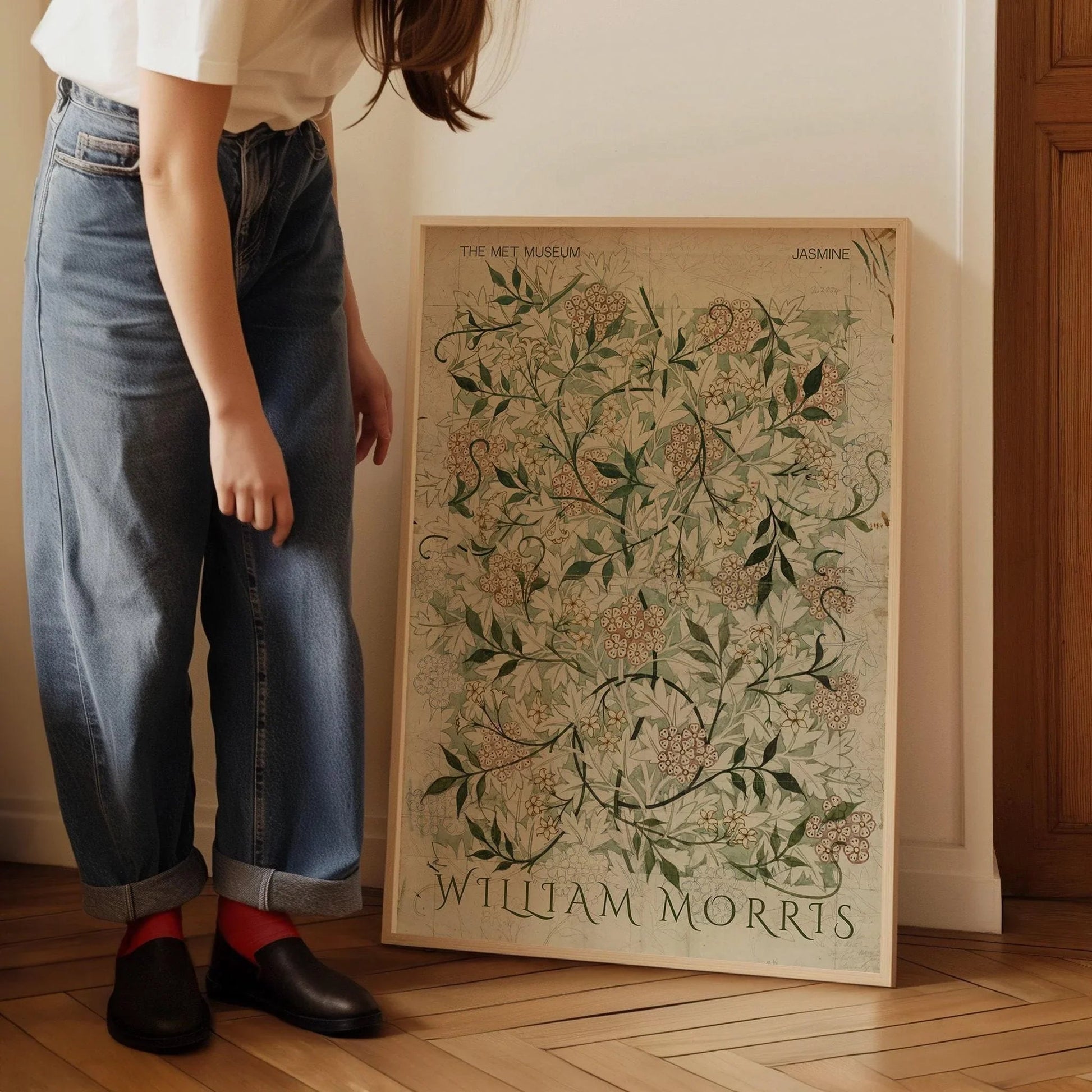 Estampe Jasmine de William Morris : Art botanique vintage, impression giclée de haute qualité