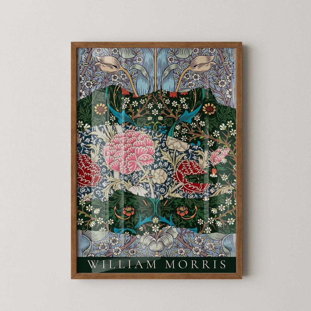 William Morris Poster - 'Strips' PRINT | Vintage Botanical Pattern Poster (available handframed or unframed)