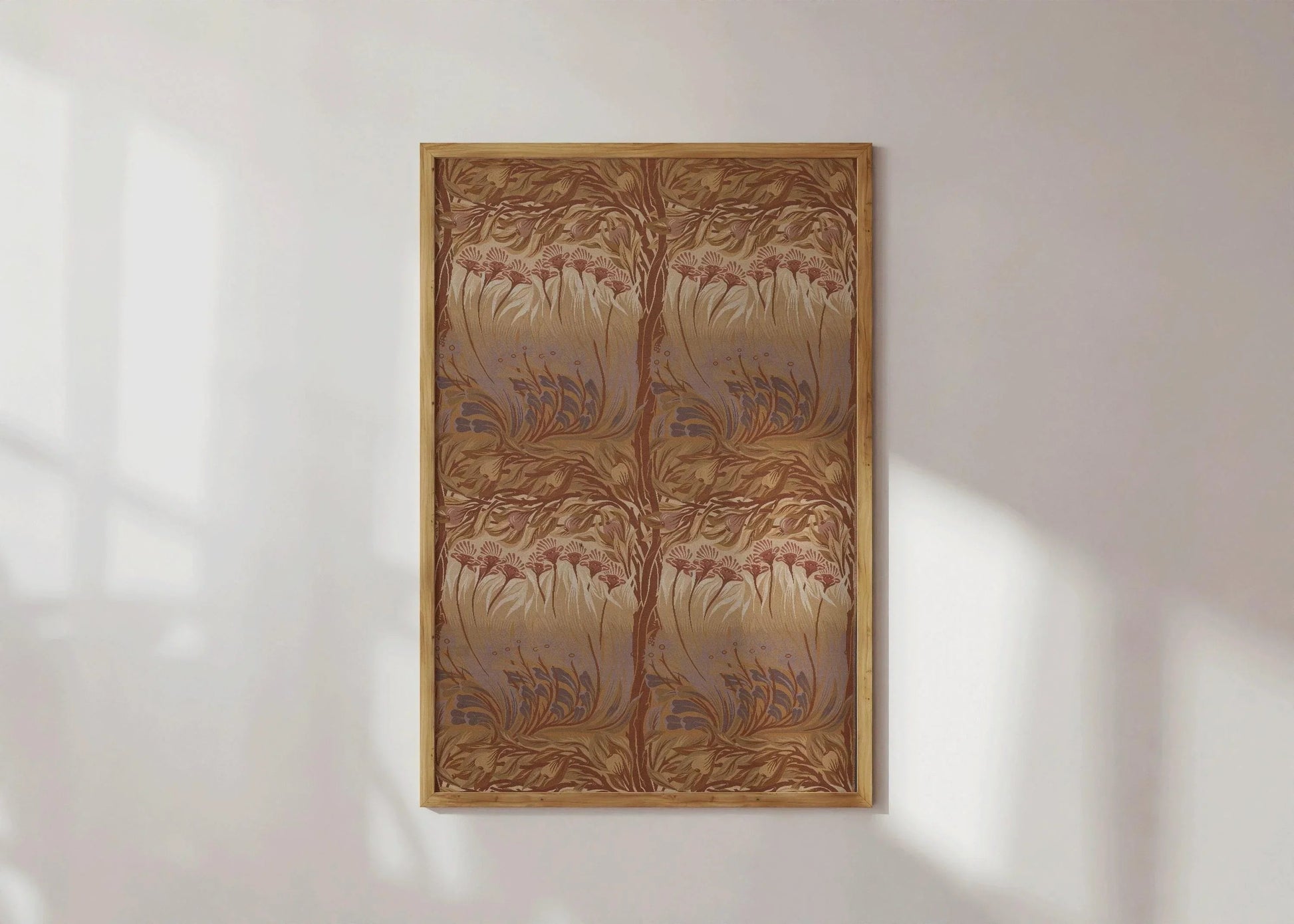 William Morris 'The Fig Tree' Print: Vintage Brown Pattern, Giclee Art