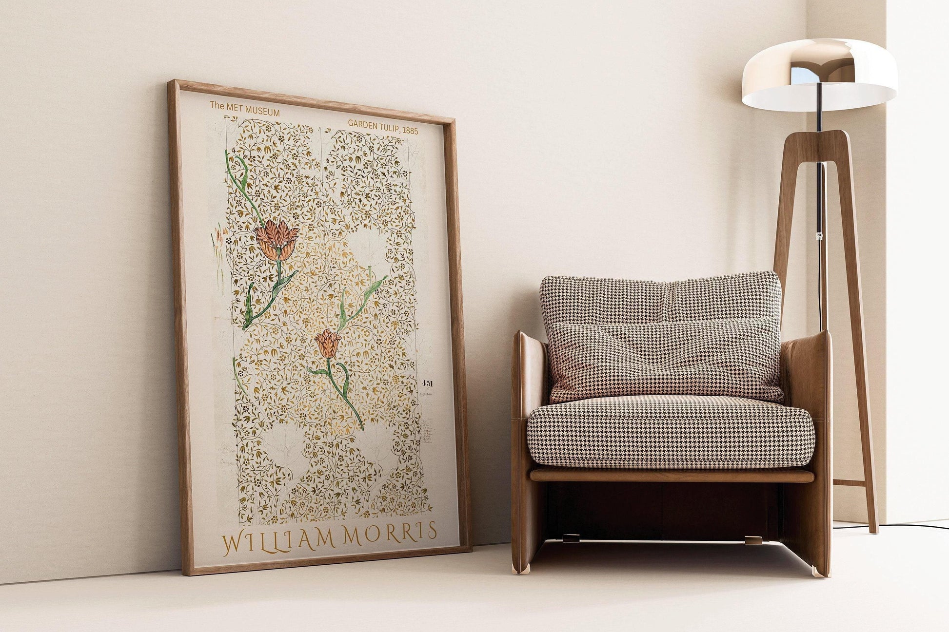 Estampe de tulipes de William Morris : Art botanique vintage, impression giclée d'art