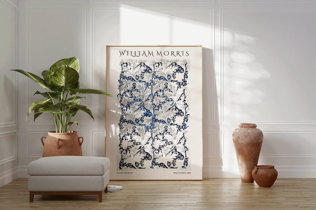 Affiche florale vintage de William Morris : Affiche botanique vintage