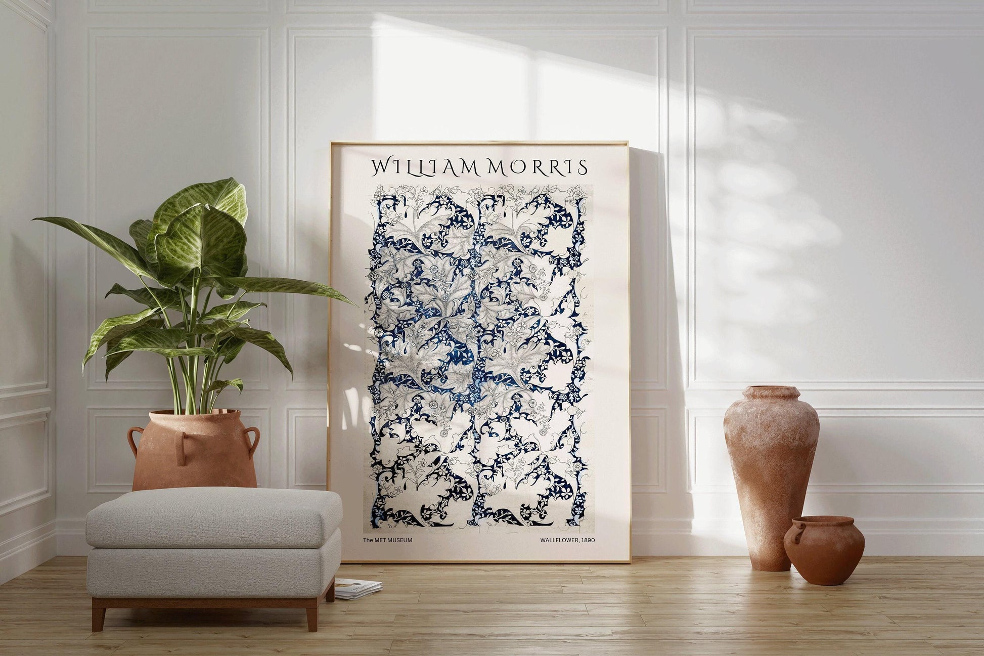 Affiche florale vintage de William Morris : Affiche botanique vintage