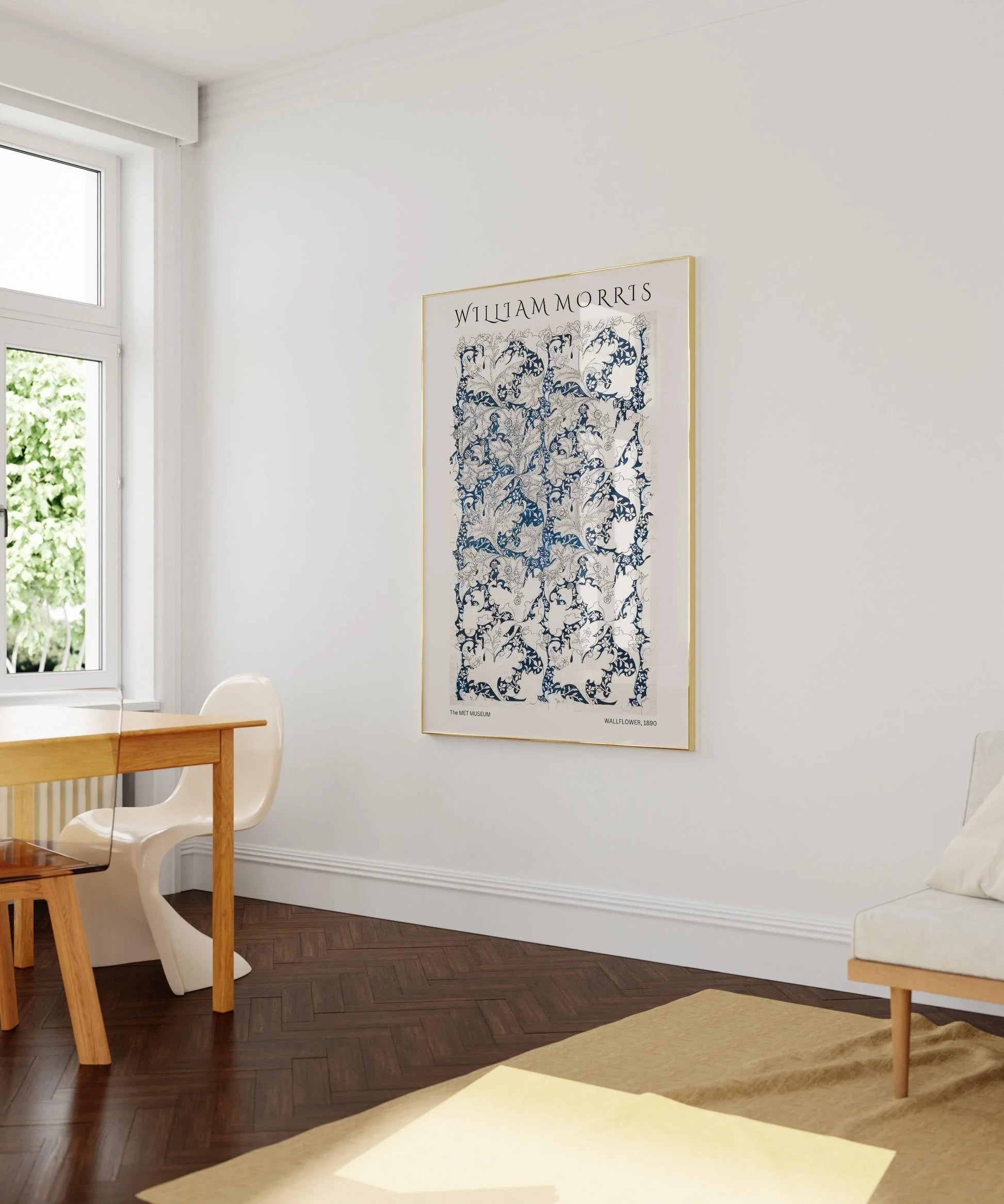 Affiche florale vintage de William Morris : Affiche botanique vintage