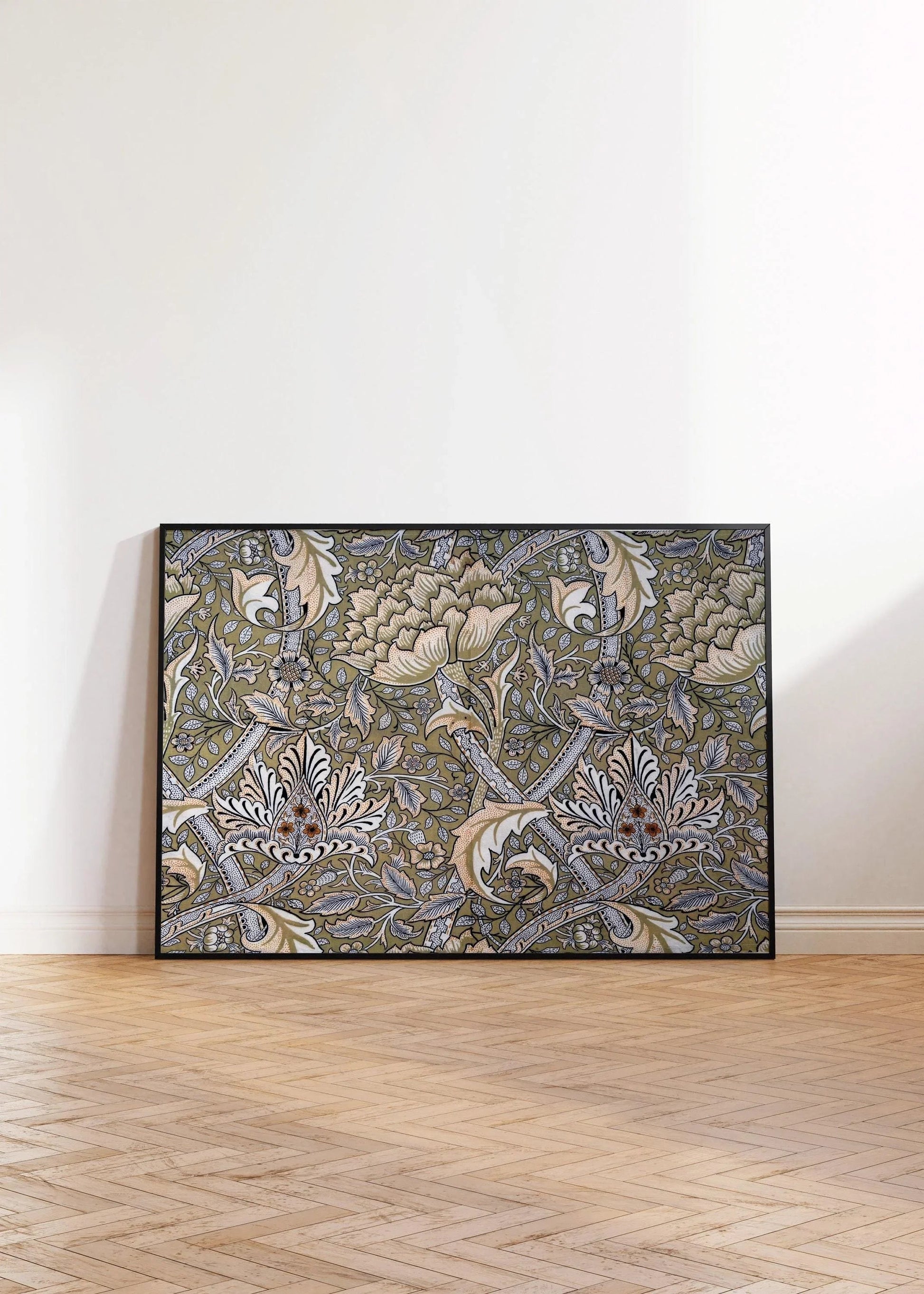William Morris Windrush Print: Sage Green Vintage Floral Art