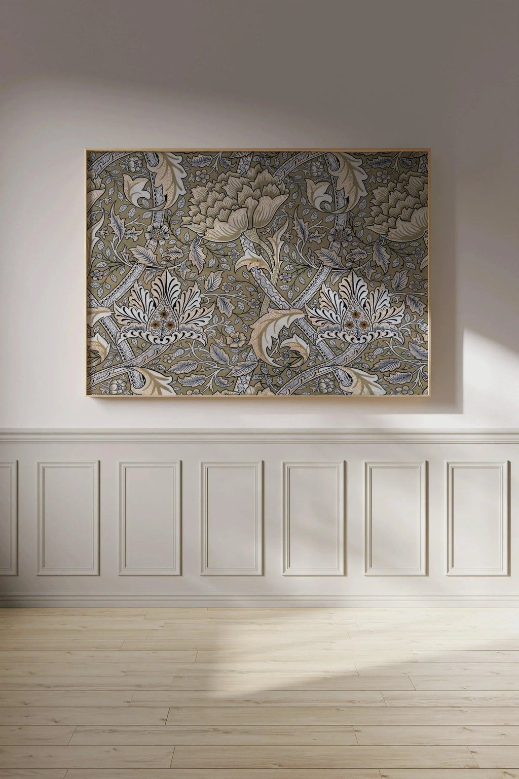 William Morris Windrush Print: Sage Green Vintage Floral Art