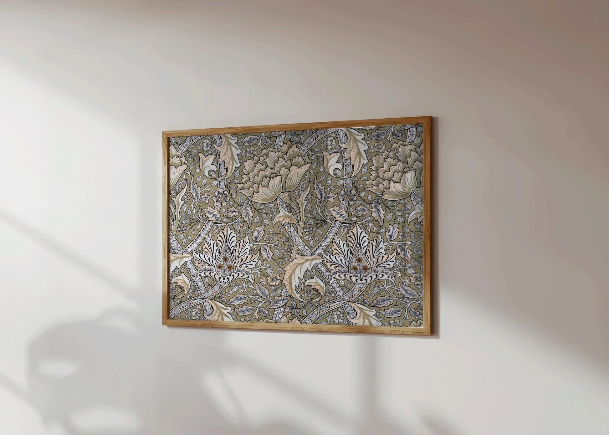 William Morris Windrush Print: Sage Green Vintage Floral Art