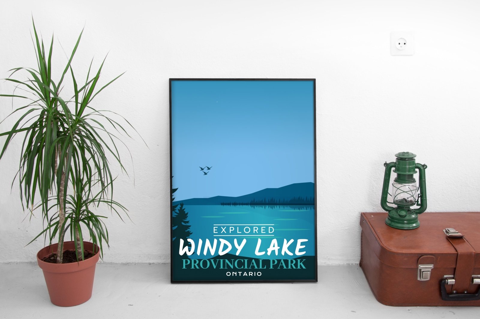 Affiche « Explorée » du parc provincial de Windy Lake