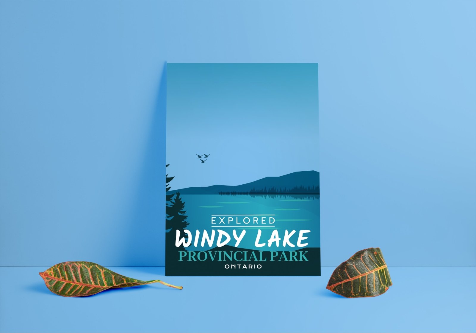 Affiche « Explorée » du parc provincial de Windy Lake