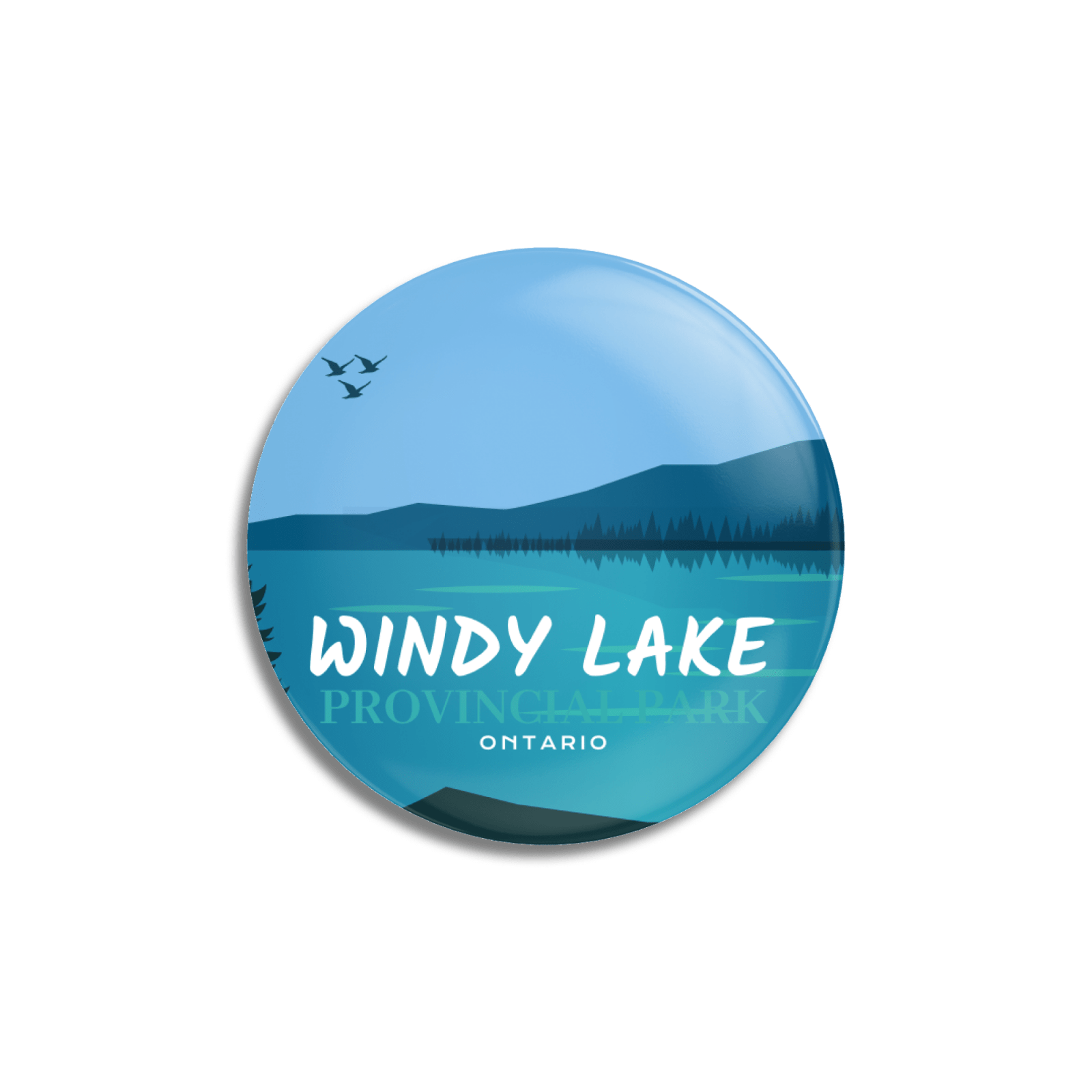 Parc provincial de Windy Lake, Ontario - Bouton à épingle