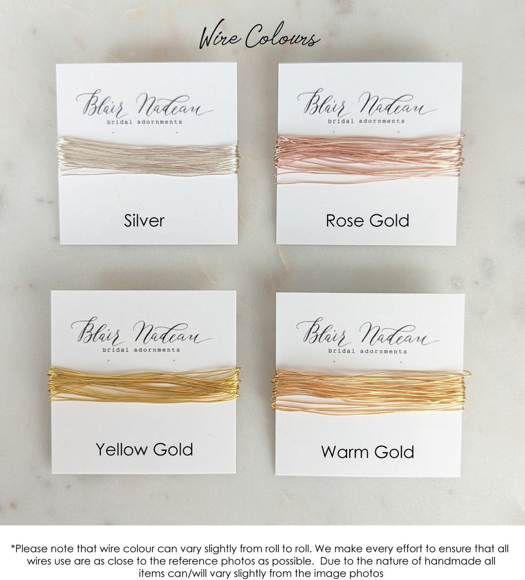 MILLIE Crystal and Pearl Cluster Hair Pins