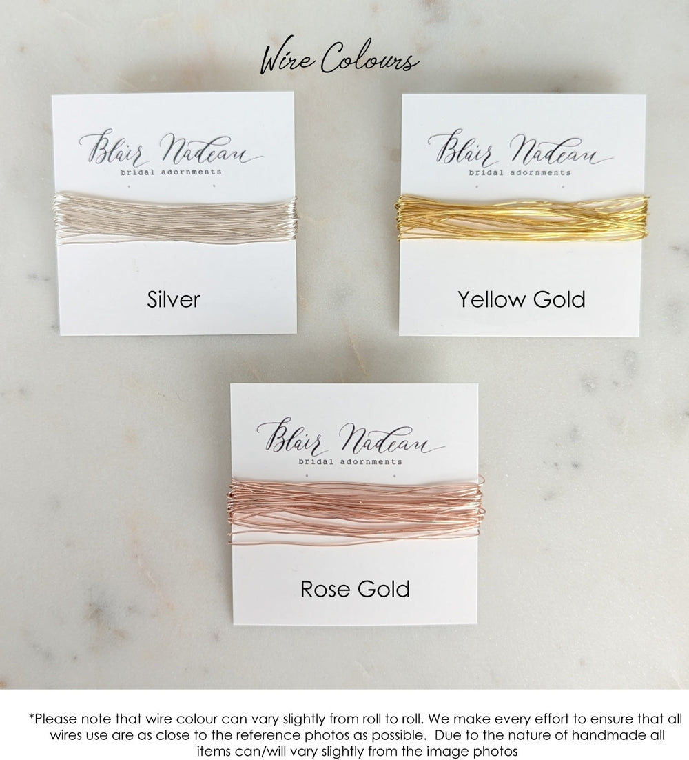 Vigne de cheveux de mariée ETTA