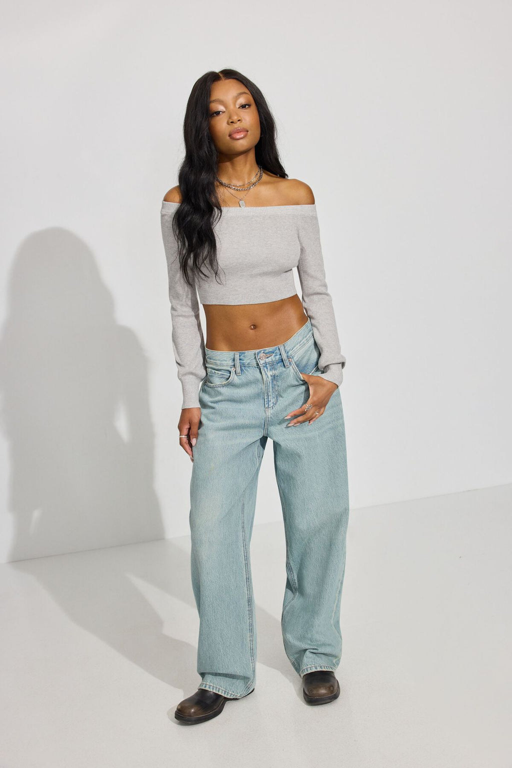 Micro haut à épaules dénudées