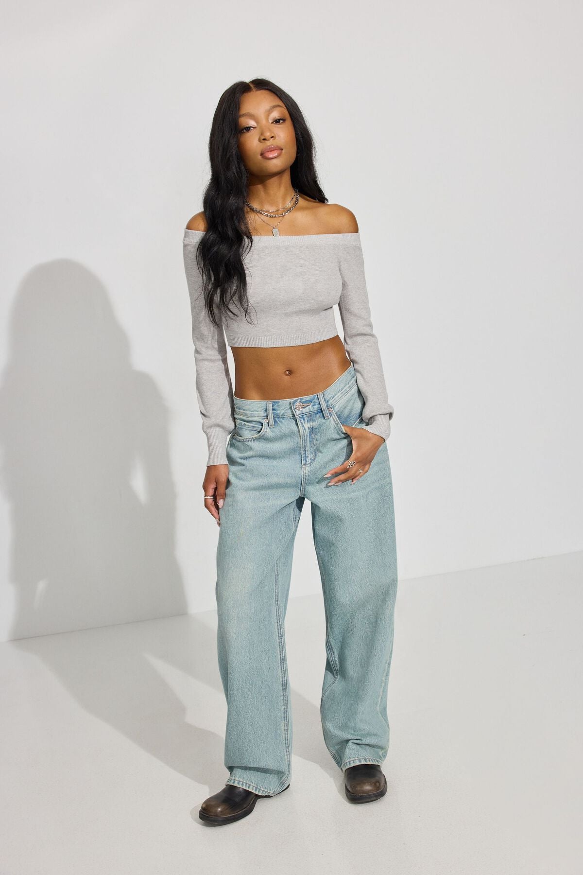 Micro haut à épaules dénudées