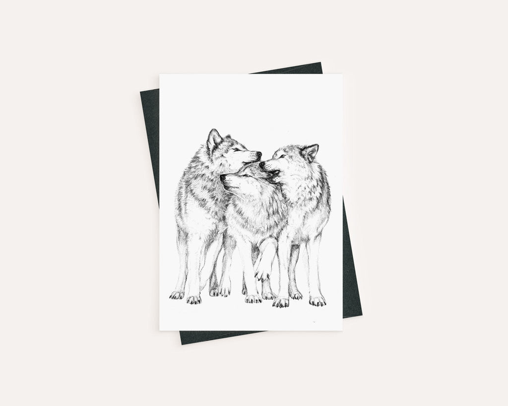Wolf Pack - Greeting Card