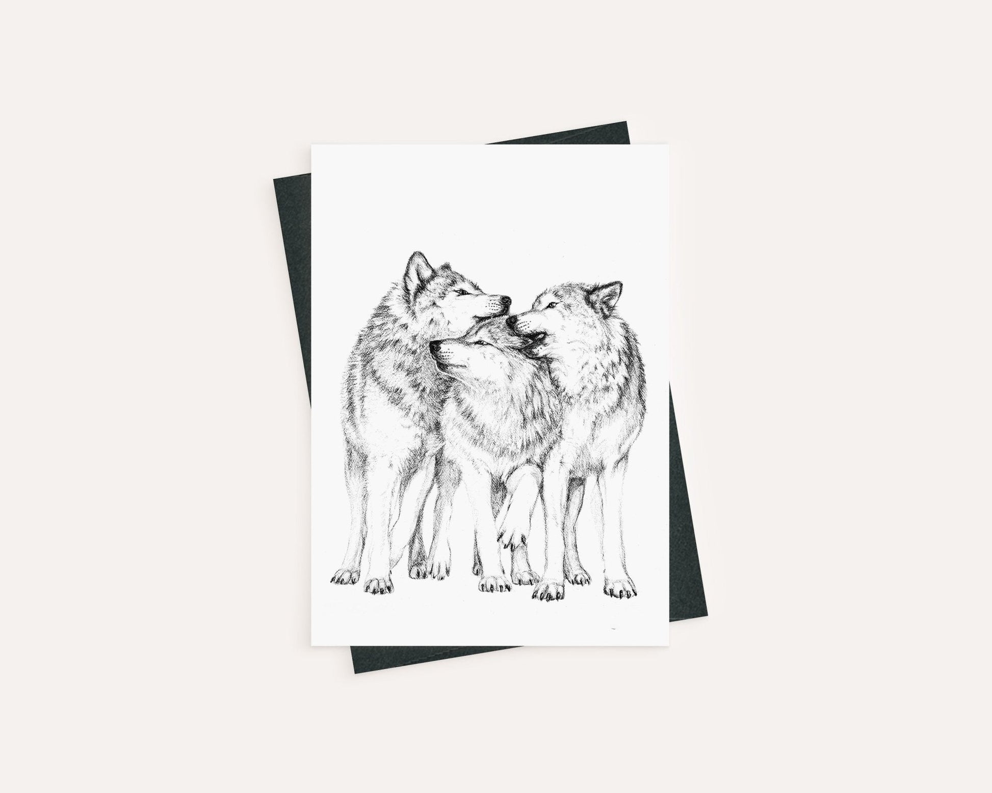 Wolf Pack - Greeting Card