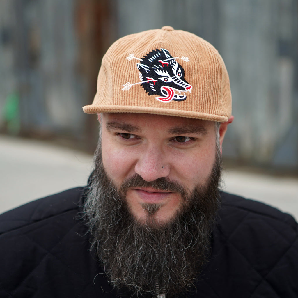Wolf Corduroy Hat
