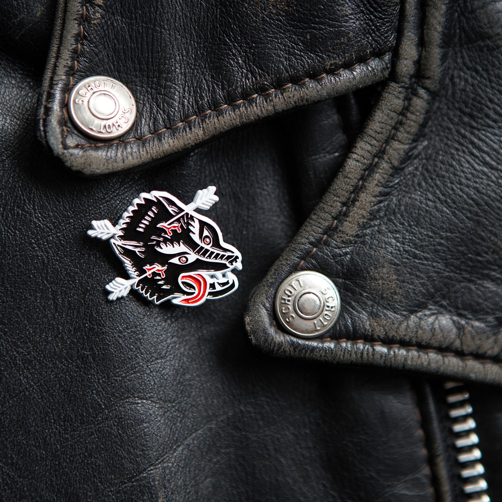 Wolf Enamel Pin