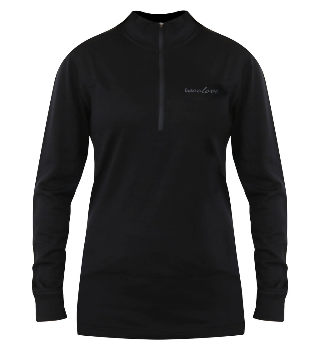 Women's 100% Merino Wool 1/4 Zip Pullover 190 GSM