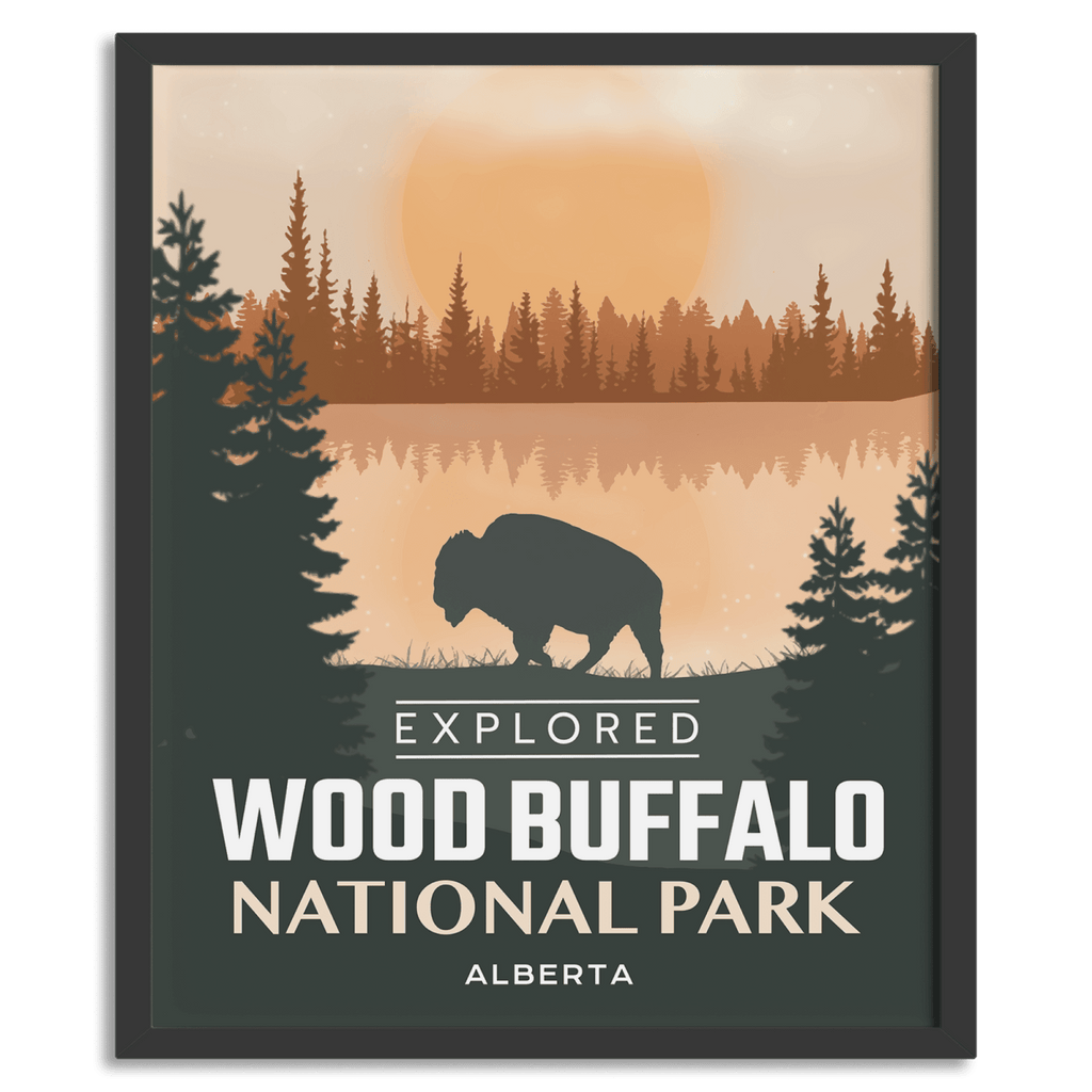 Affiche « Explorée » du parc national Wood Buffalo