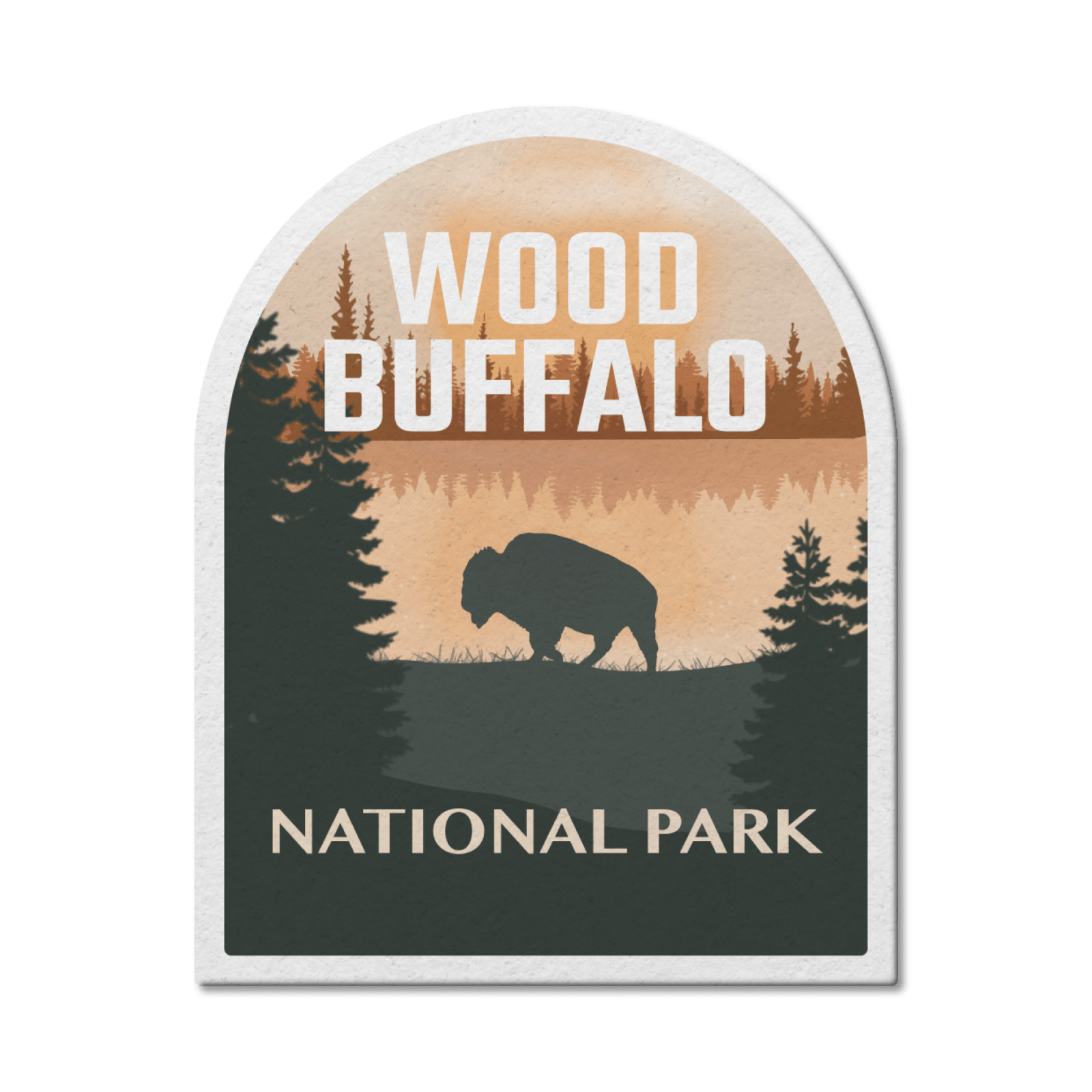 Wood Buffalo National Park of Canada Waterproof Vinyl Sticker