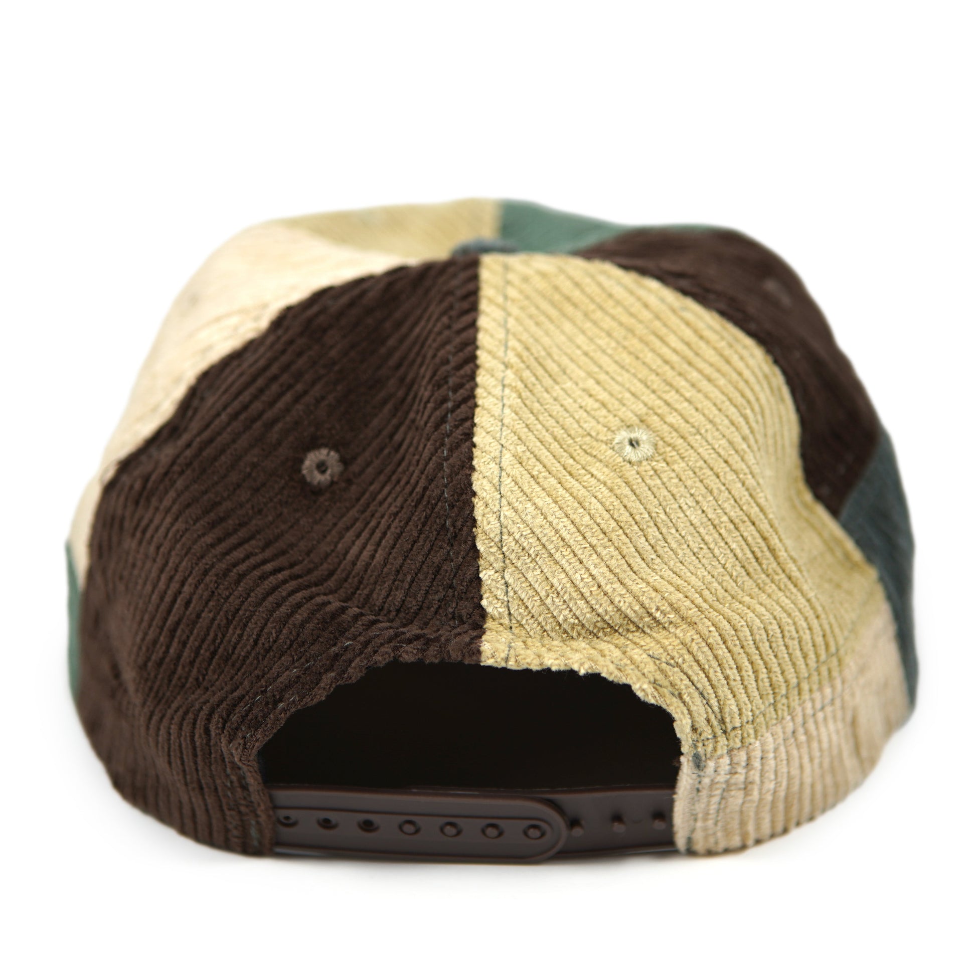Chapeau patchwork en velours côtelé