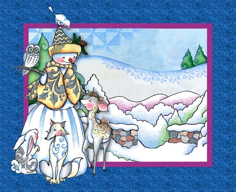 Panneau Bonhomme de neige des bois - Jim Shore