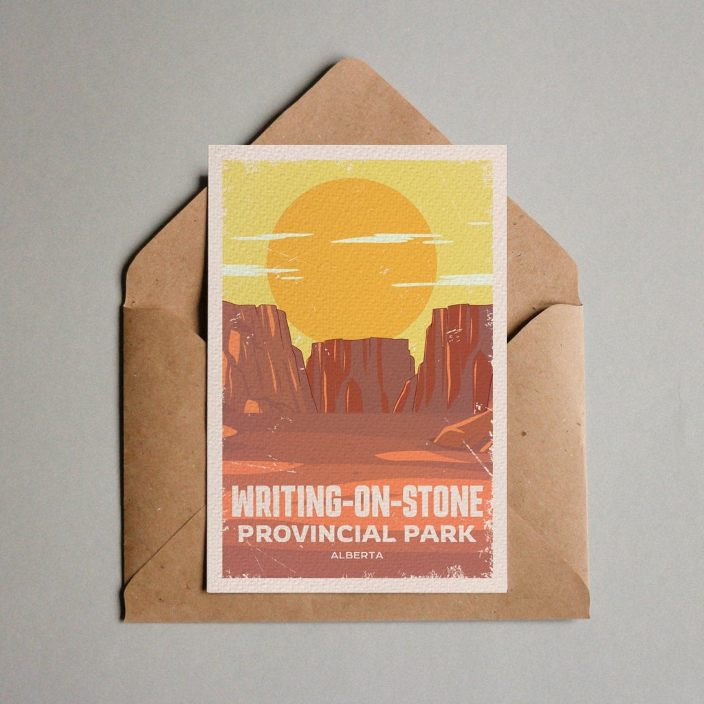 Writing-on-Stone Alberta Provincial Park Postcard, Canada Parks