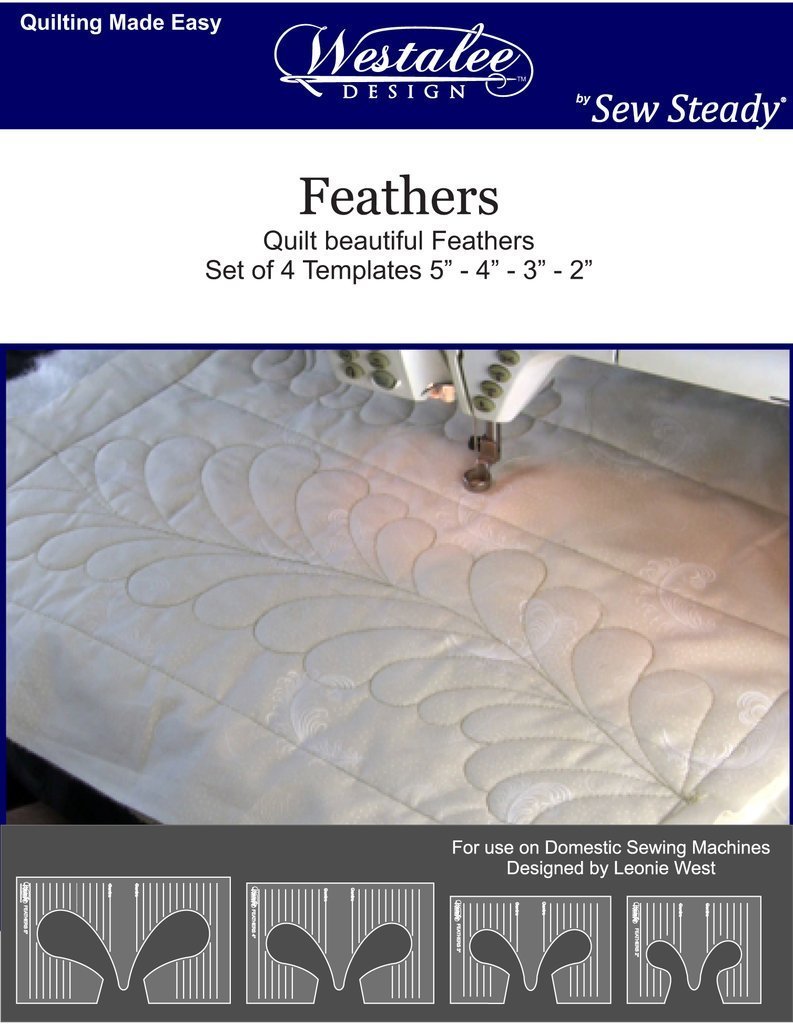 Westalee par Sew Steady - Ensemble de 4 modèles de plumes