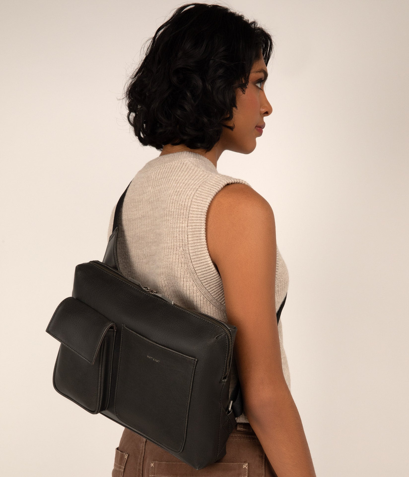 Sac bandoulière végétalien TREY - Vintage