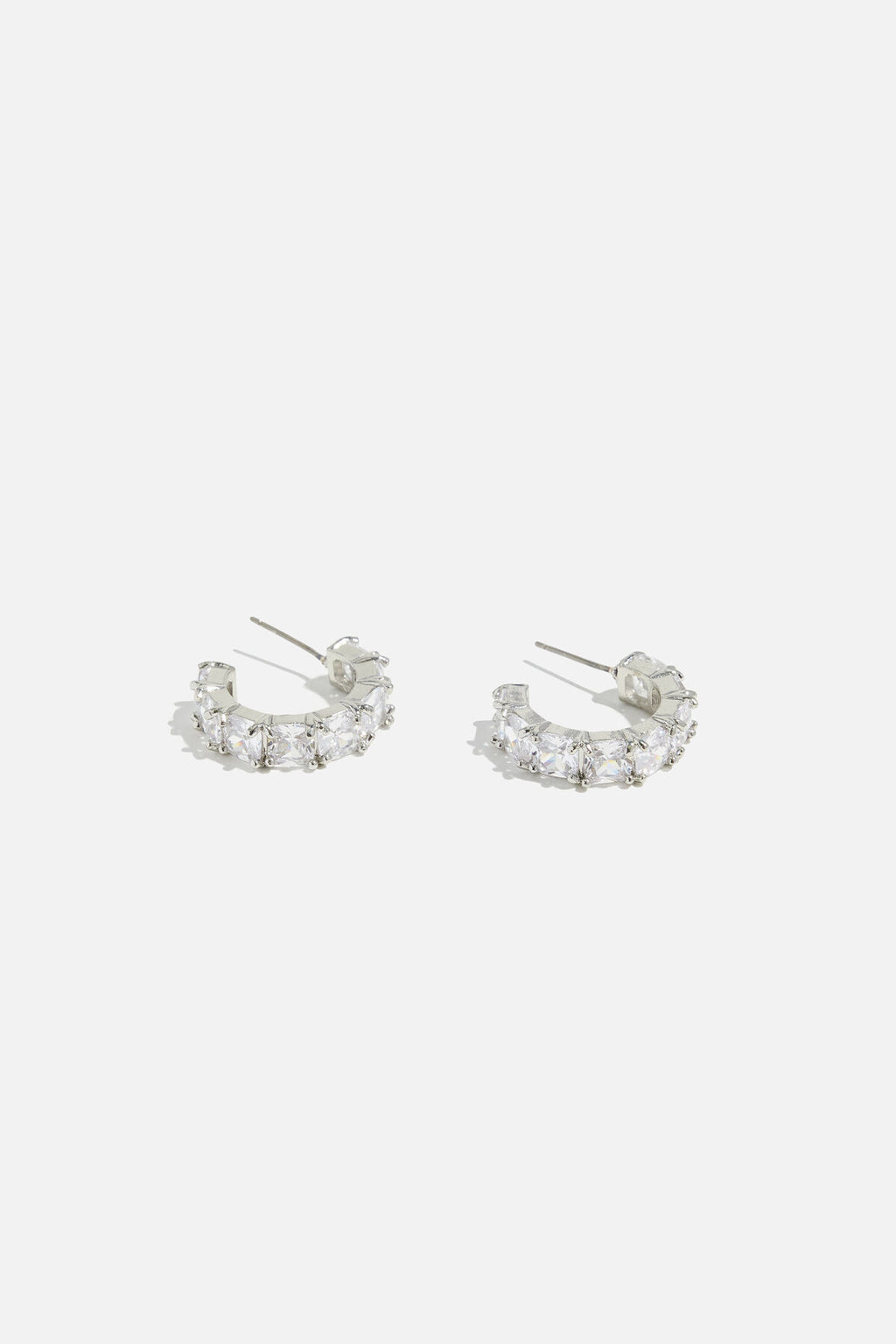 Boucles d'oreilles créoles à grosses pierres précieuses