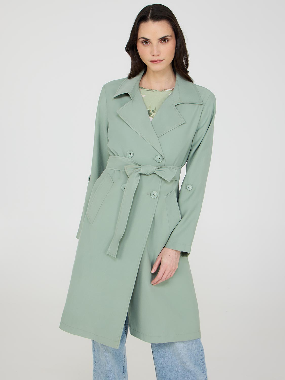 Trench-coat en sergé