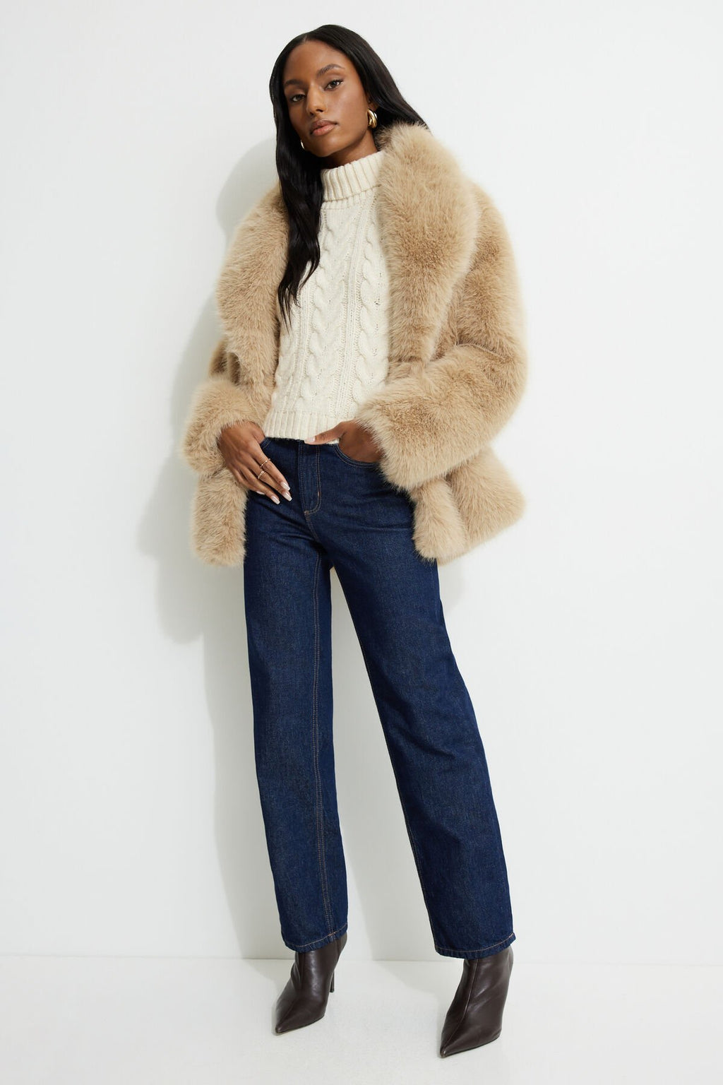 Haut licou en maille torsadée